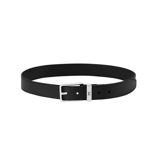Louis Vuitton Pont Neuf 35mm Taiga leather Belt Black