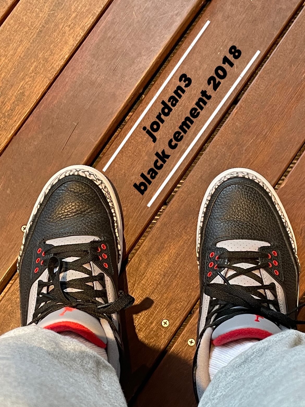Jordan 3 Retro OG Black Cement 2018 착용 스타일