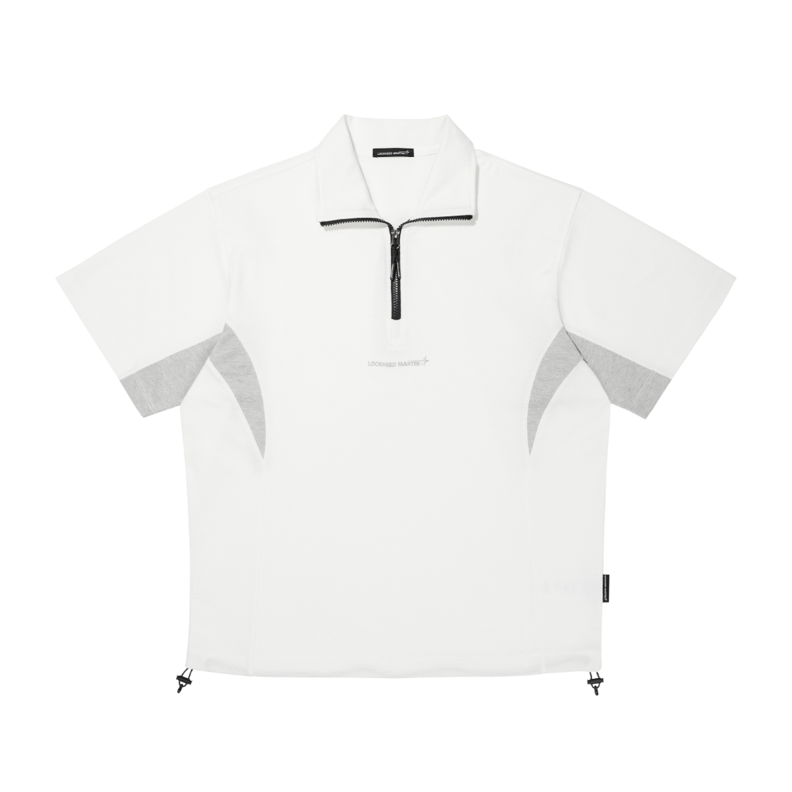 L31UTS040OWH LOCKHEED MARTIN Shorts Sleeve Half Zip-Up Tee Off White