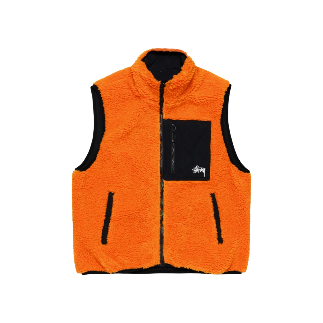 스투시 쉐르파 리버시블 베스트 탠저린 | Stussy | KREAM 스투시 쉐르파 리버시블 베스트 탠저린 | Stussy | KREAM