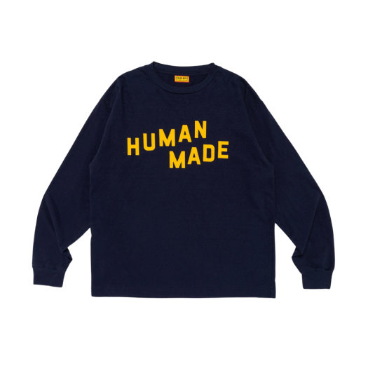 휴먼 메이드 자카드 롱슬리브 티셔츠 블랙 | Human Made | KREAM