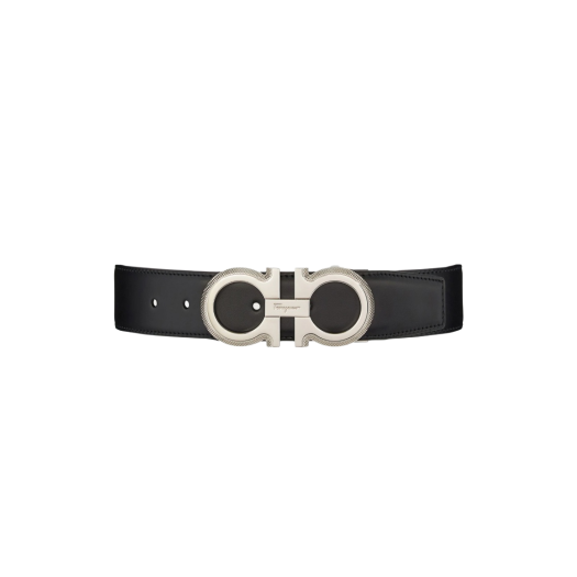 Ferragamo Reversible Adjustable Gancini Belt Black