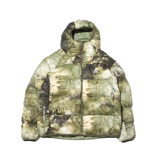Nike ACG Therma-Fit ADV Lunar Lake Puffer Loose Hooded Jacket Oil Green Medium Olive - US/EU