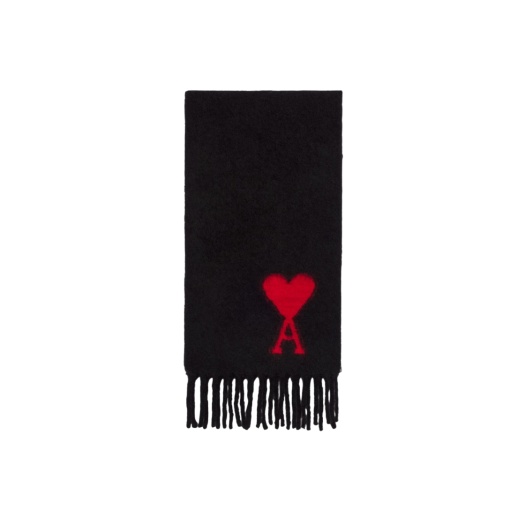 AMI de Coeur Oversize Scarf Black
