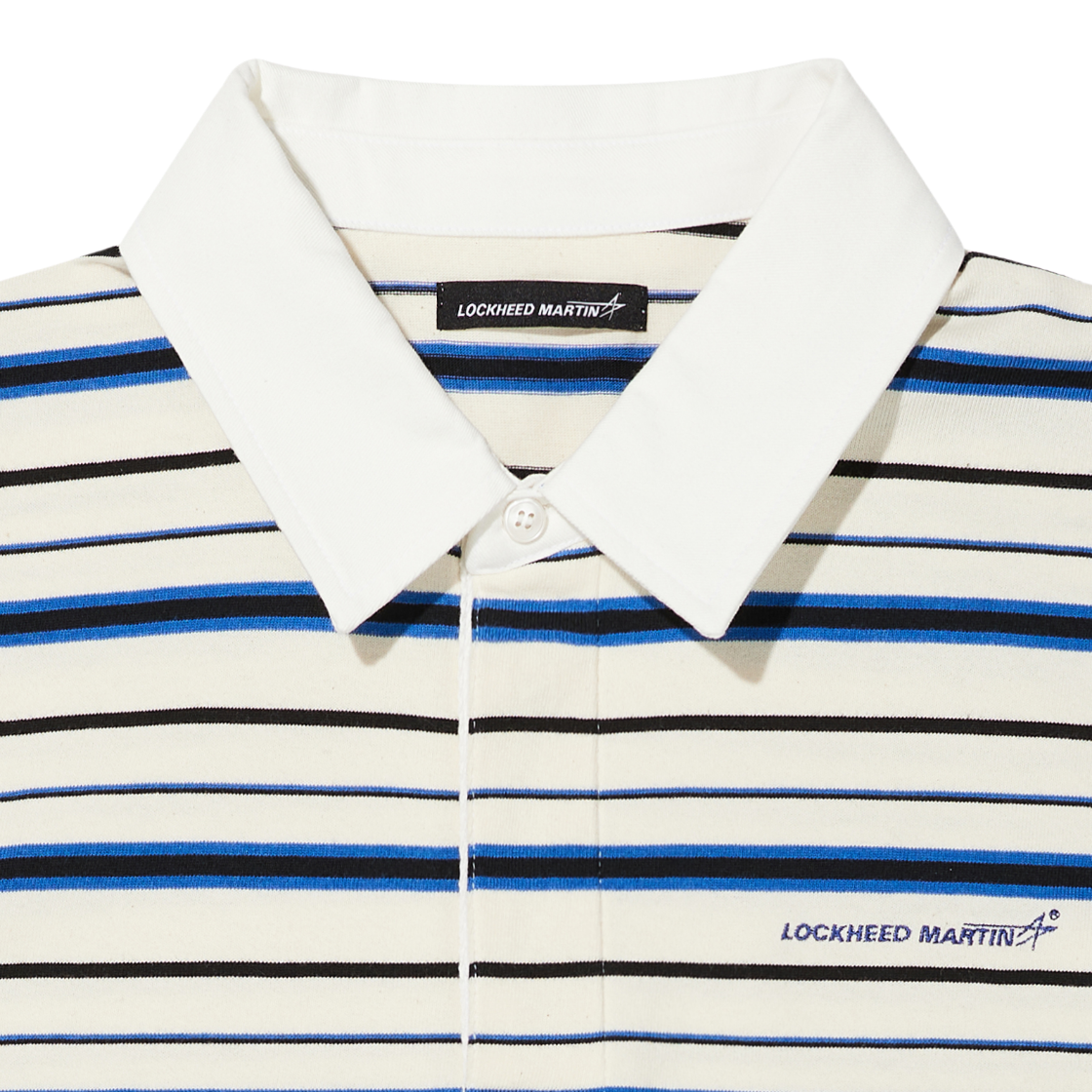 록히드마틴 스트라이프 폴로 티 오프화이트(LOCKHEED MARTIN Stripe Polo Tee Off White) - 2