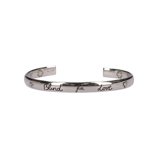 455242-J8400-0701 Gucci Blind for Love Bracelet Silver