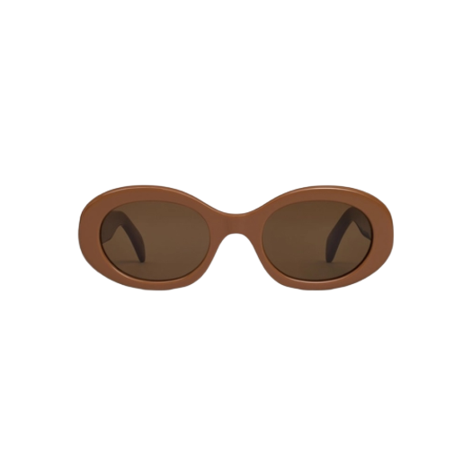 (W) Celine Triomphe 01 Sunglasses in Acetate Camel