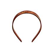 (W) Celine Headband in Acetate and Brass Blond Havana Gold