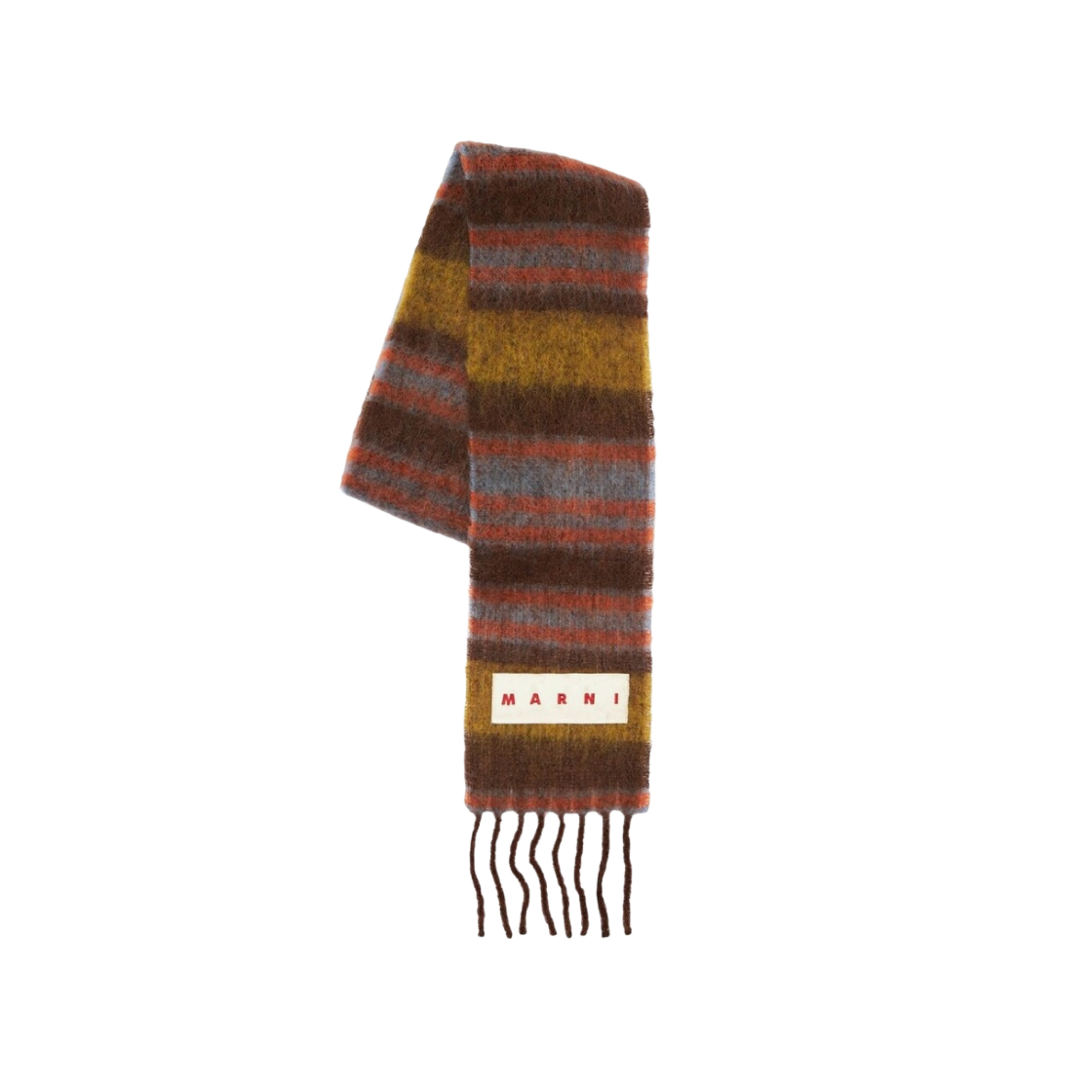 SCMC0079Y0-UTW949-STM38 Marni Alpaca Striped Scarf Multi - 대표 이미지 #1