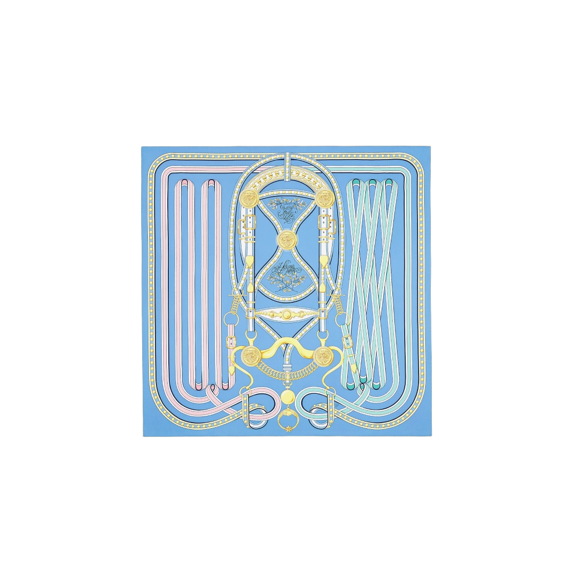 (W) 에르메스 그랜드 트랄랄라 스카프 90 블루 셀레스트 로즈 베르 클레어 | Hermes | KREAM (W) Hermes Grand Tralala Scarf 90... 