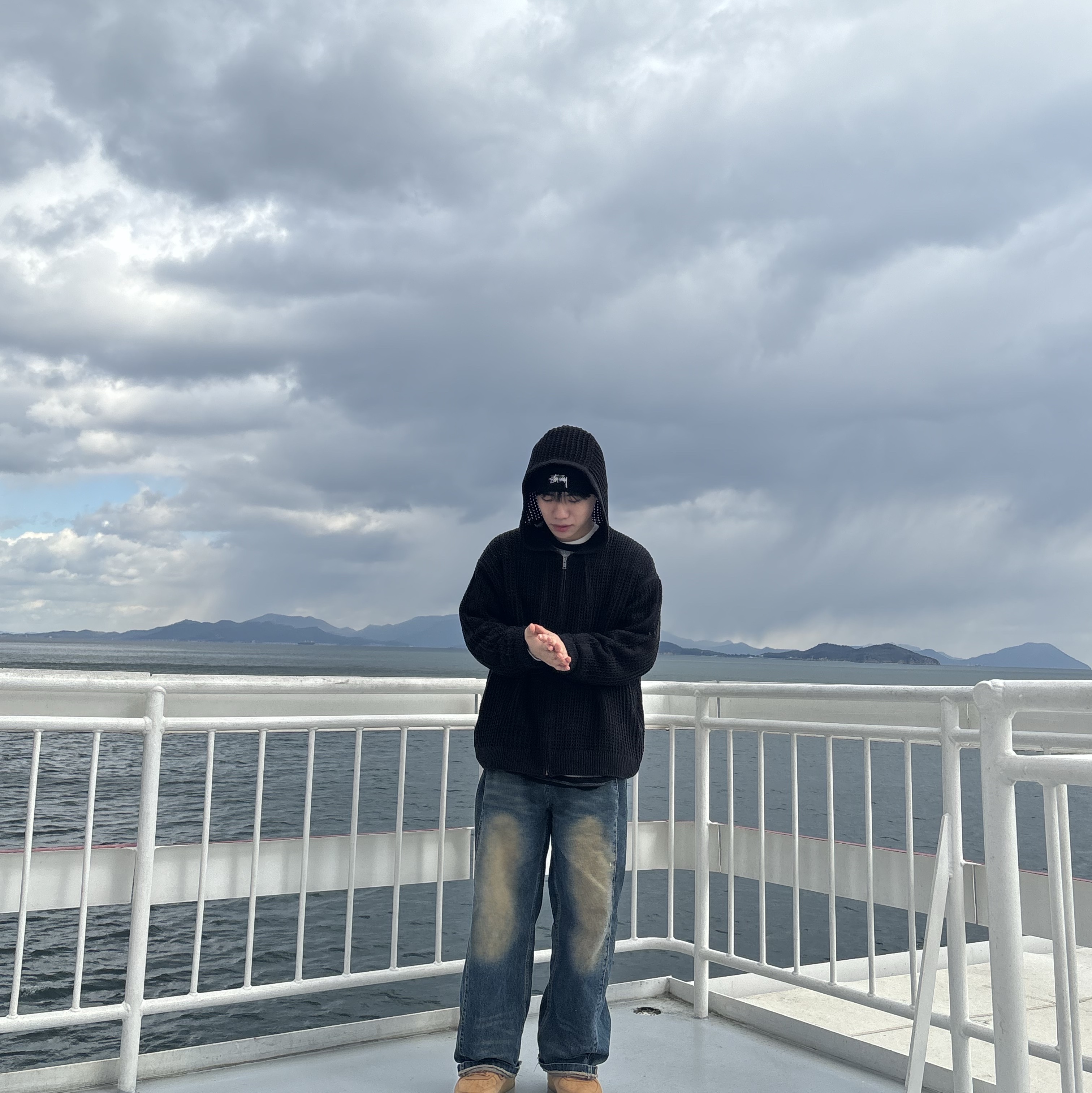 Nike Air Force 1 '07 WB Flax, Stussy Stock Cuff Beanie Black 착용 스타일 - 3