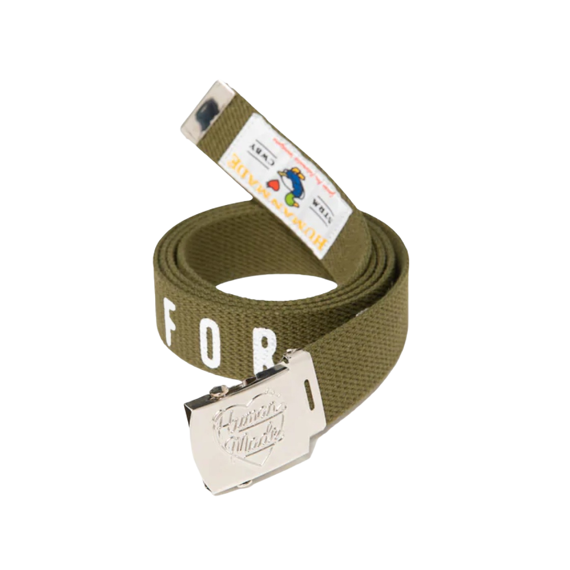 휴먼 메이드 웹 벨트 올리브 드랩(Human Made Web Belt Olive Drab) - 1