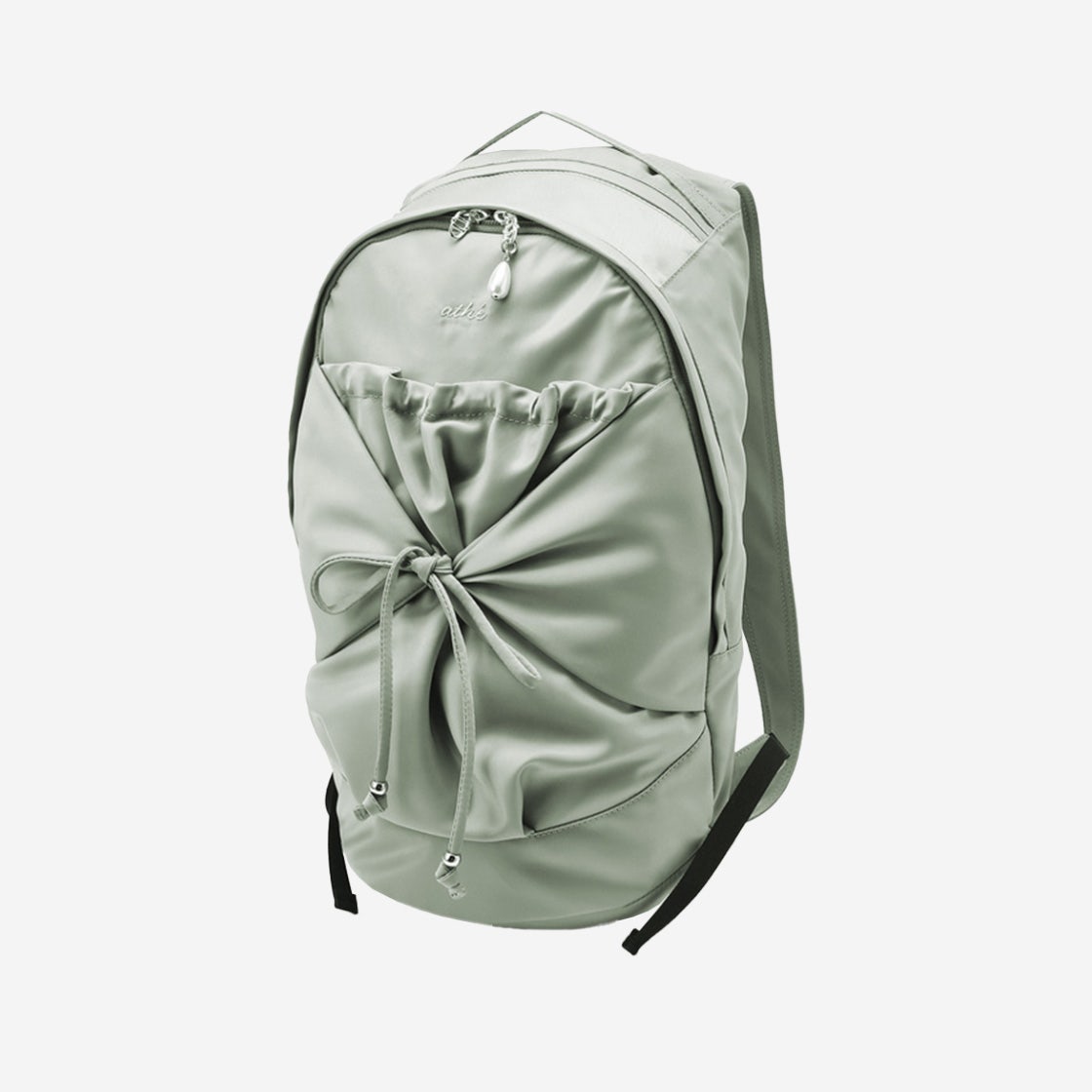 AABA5E930K1 Athe Vanessabruno Ribbon Backpack M Light Khaki - #2