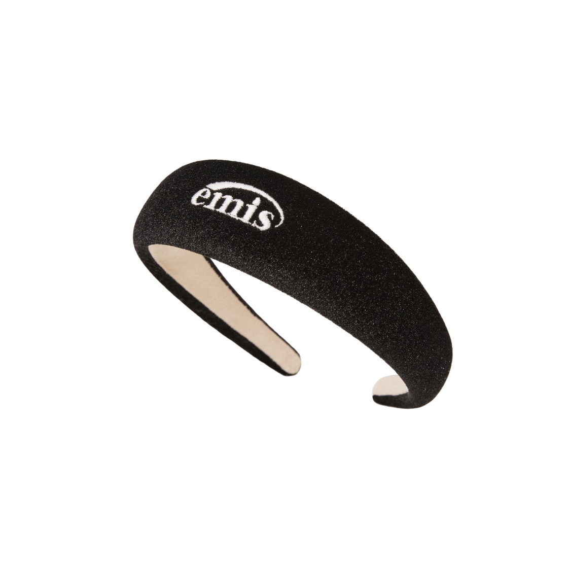 - (W) Emis Glitter Velvet Hairband Black
