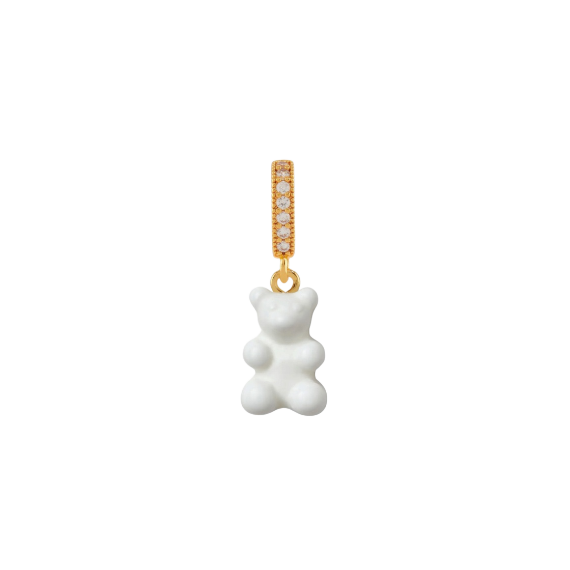 - Crystal Haze Nostalgia Bear with Pave Connector Gold Powder - #2