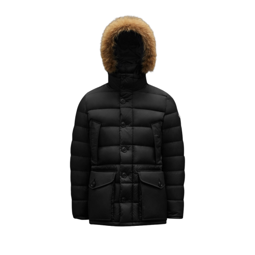 Moncler Cluny Long Down Jacket Black - 21FW