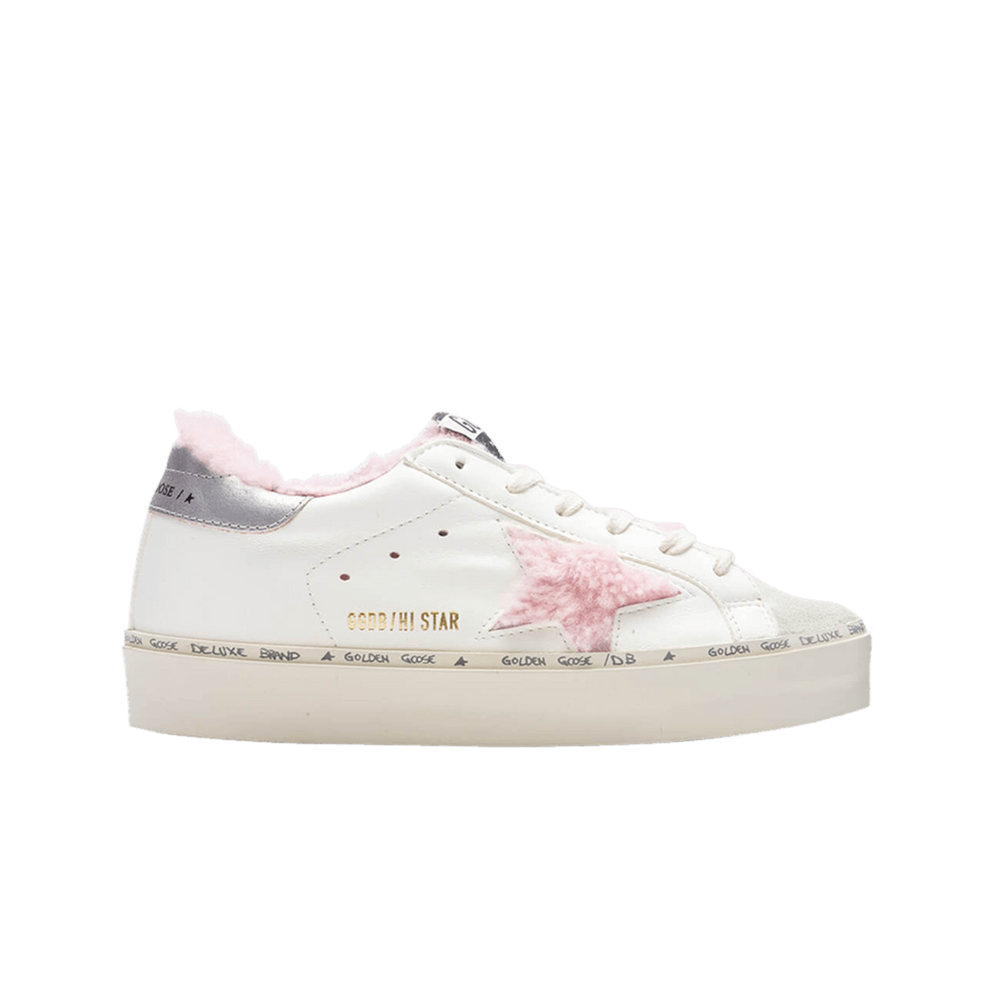 GWF00372-F003269-81793 (W) Golden Goose Hi Star White Antique Pink