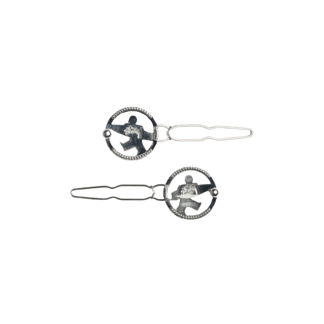 【STUSSY】SURFMAN HAIRCLIP 스투시 서프맨 헤어클립 실버 | Stussy | KREAM