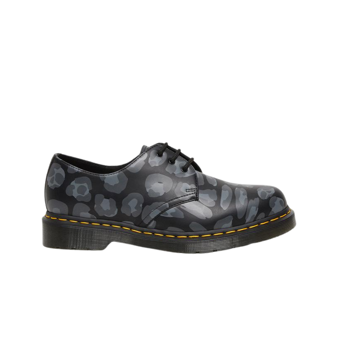 27686001 Dr. Martens 1461 Distorted Leopard Print Oxford Shoes Black