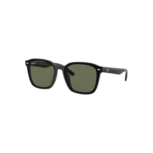 Ray-Ban RB4392D Polished Black Frame Dark Green Classic Lenses Low Bridge Fit