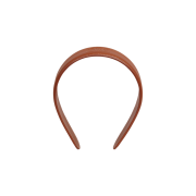 (W) Celine Calfskin Leather Cuir Triomphe Headband Tan