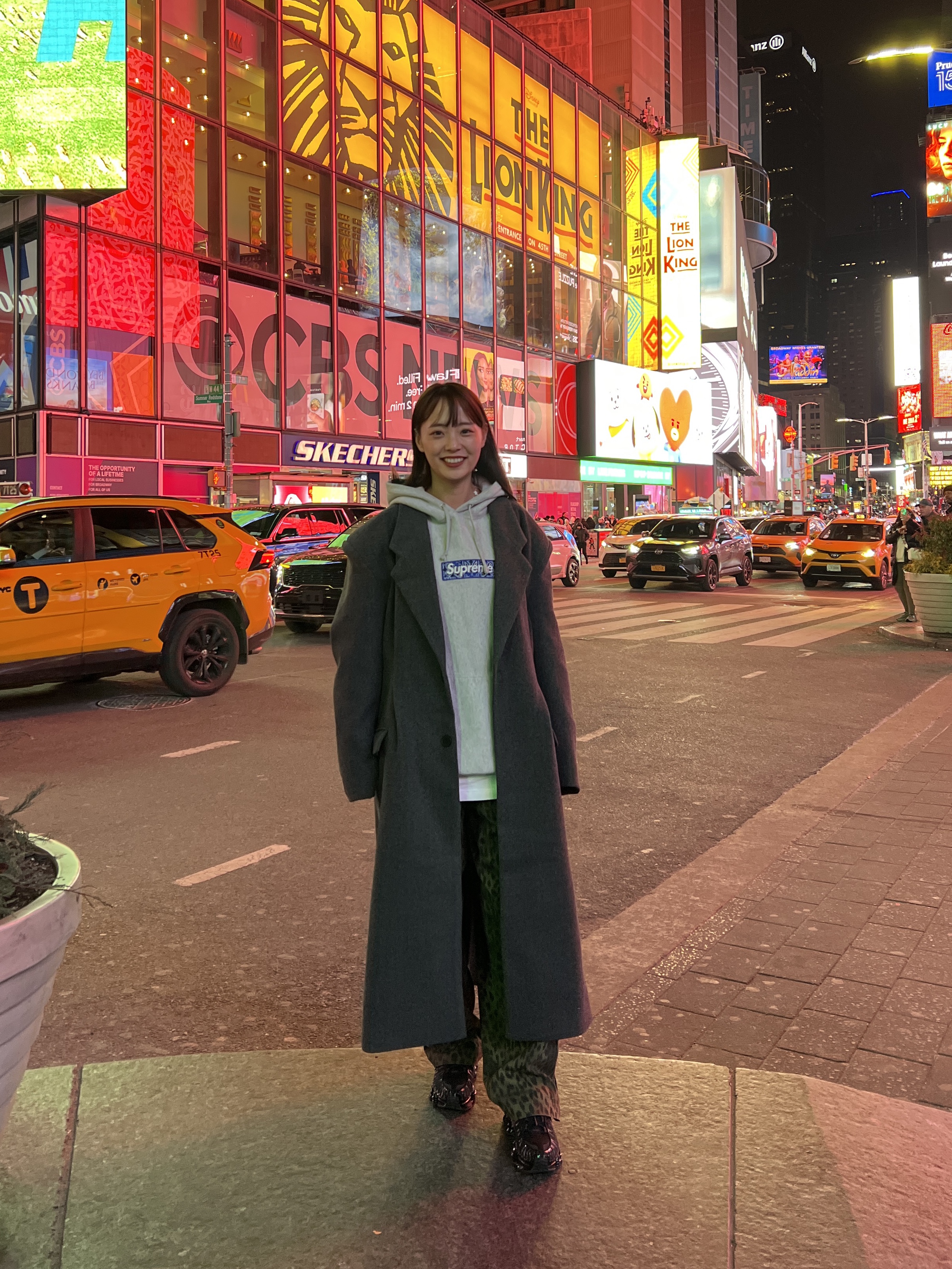(W) 나이키 샥스 TL 블랙 앤 맥스 오렌지, 슈프림 반다나 박스로고 후드 스웨트셔츠 헤더 그레이 - 19FW 착용 스타일 - 2