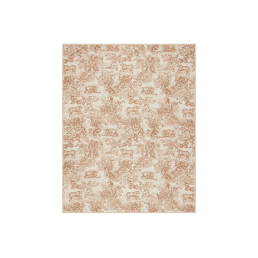 (W) Dior Toile De Jouy Sauvage Stole Ivory Beige Cashmere