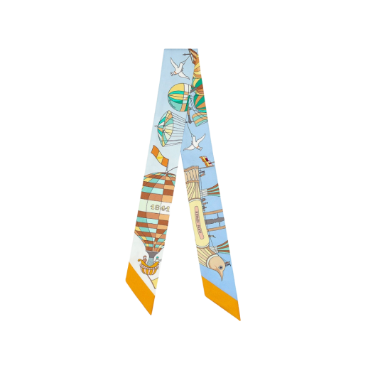 (W) Hermes Les Folies Du Ciel Twilly Bleu Lavande Soleil Vert