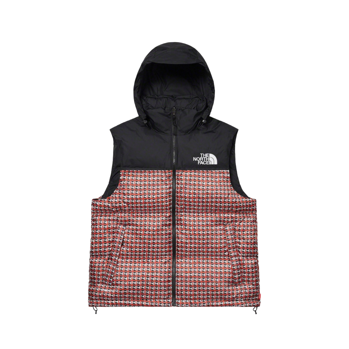 슈프림 x 노스페이스 스터드 눕시 베스트 레드 - 21SS | Supreme