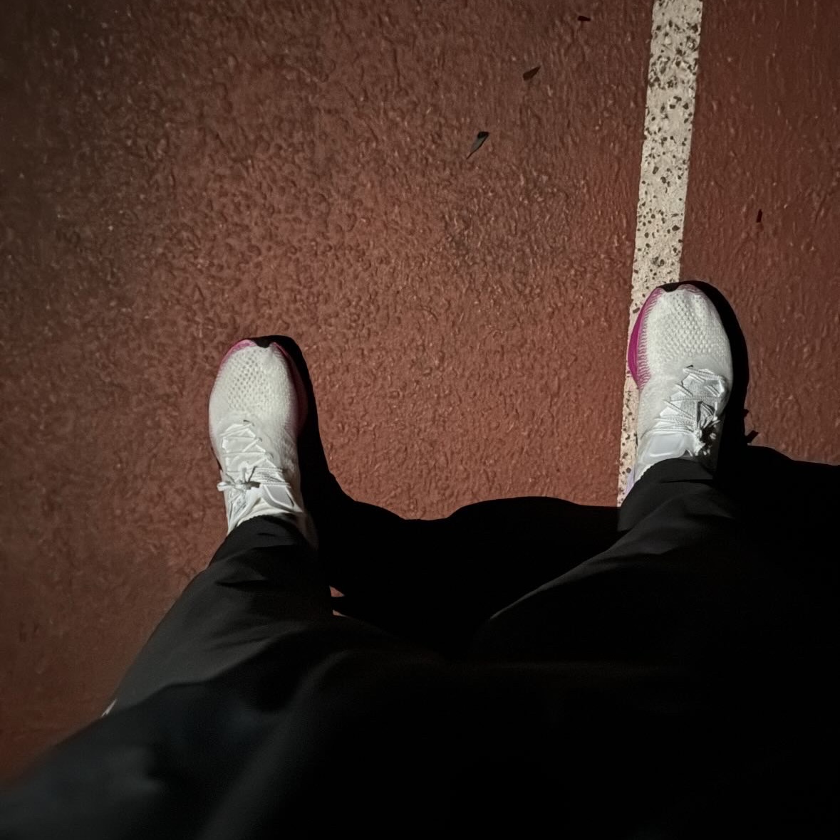 Nike ZoomX Vaporfly Next% 3 White Vivid Purple 착용 스타일