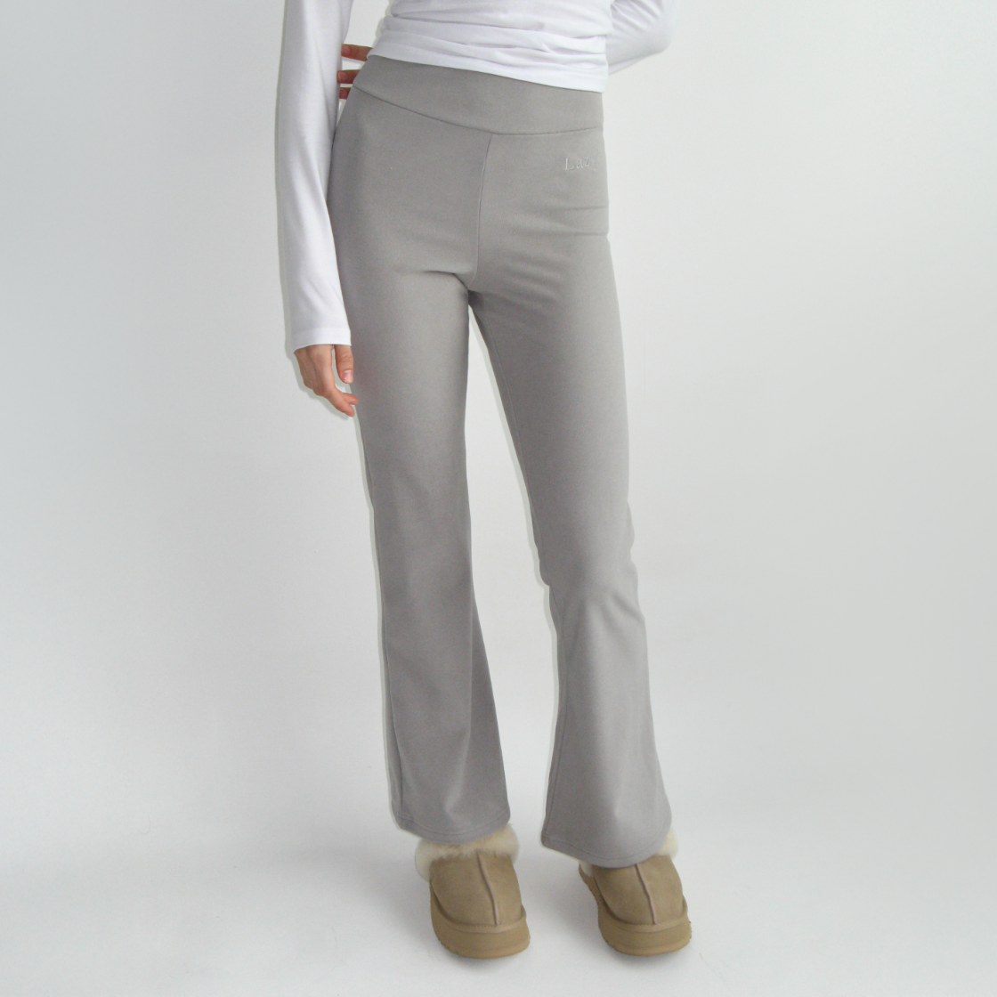 레이지지 소프트 터치 부츠컷 밴딩 팬츠 그레이(Lazyz Soft Touch Bootcut Banding Pants Gray) - 5