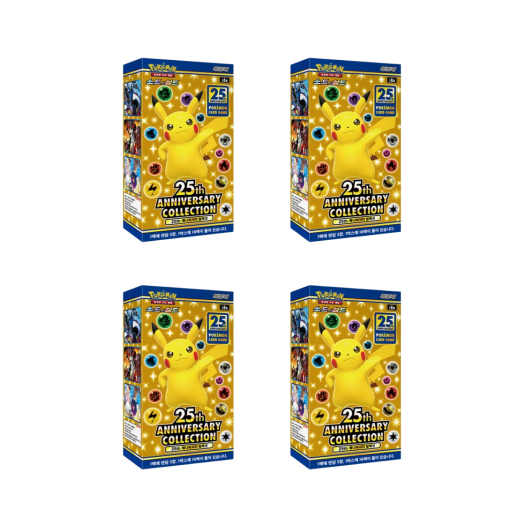 Pokemon Card Game Sword & Shield Expansion Pack 25th Anniversary Collection 4 Boxes (Total Pack of 64)