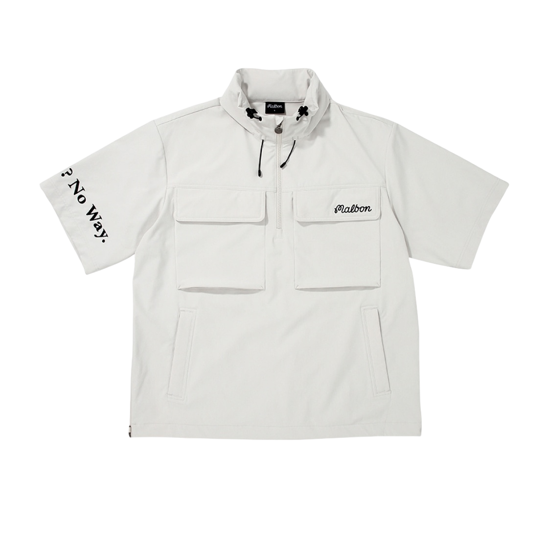 - Malbon Golf Malbon Short Seeved Anorak Jacket Light Grey - 대표 이미지 #1
