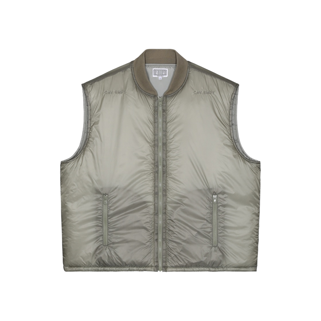 - Cav Empt Warm Puff Vest Grey - 23FW - 대표 이미지 #1