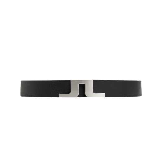 J.Lindeberg Bridger Leather Belt Black