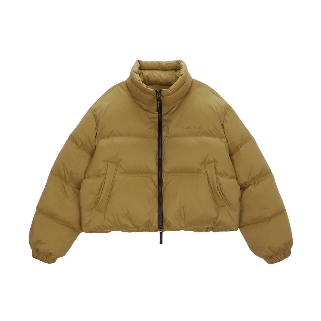 ★MATIN KIM★ (W) HIGH NECK CLASSIC PUFFER DOWN JUMPER HIGH NECK CLASSIC PUFFER DOWN JUMPER IN CAMEL - MATINKIM