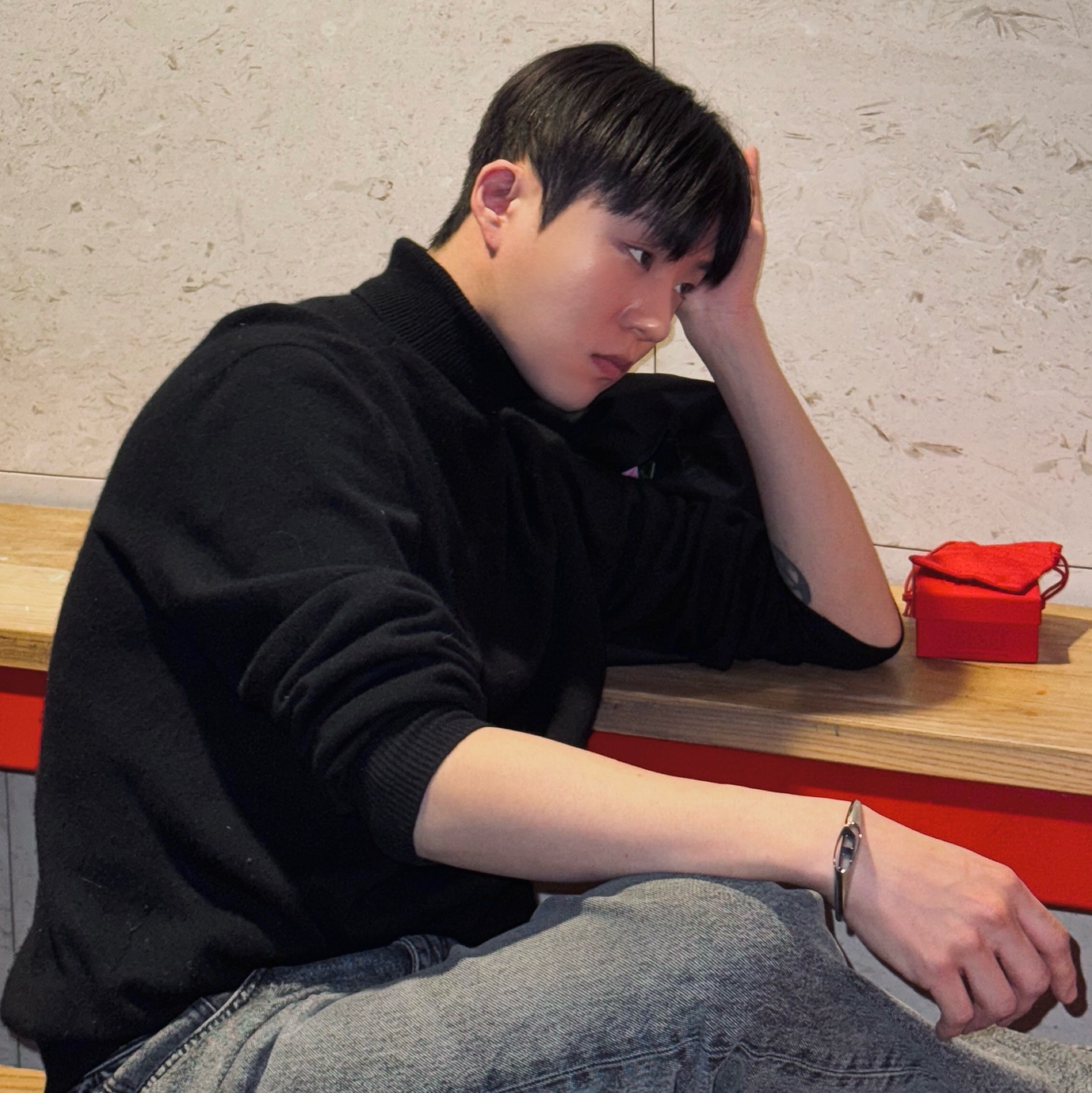 (W) Diesel Dx1589040 Stainless Steel Cuff Bracelet Silver 착용 스타일