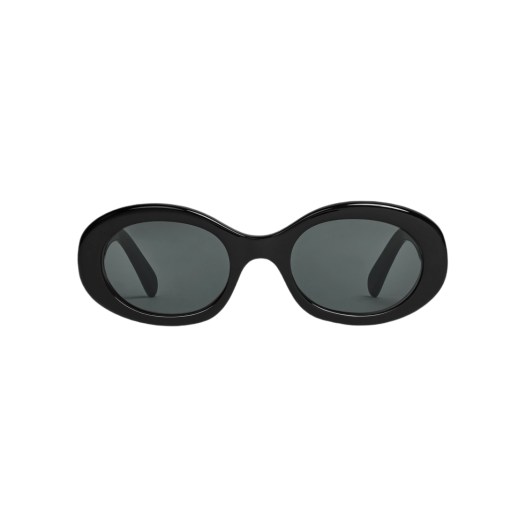 (W) Celine Triomphe 01 Sunglasses in Acetate Black Black