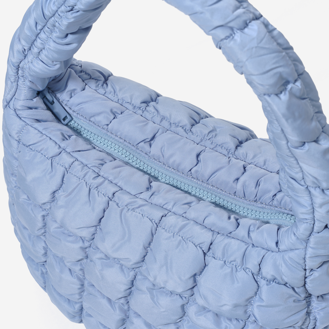 0973537021/059 COS Quilted Mini Bag Light Blue - #3