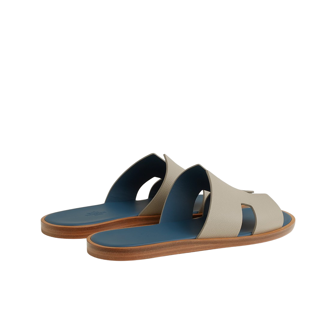 에르메스 이즈미르 샌들 앱송 & 베쥬 에스키스 블루 뜌르깽(Hermes Izmir Sandal Epsom & Beige Esquisse Bleu Turquin) - 3