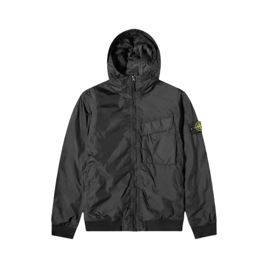 Stone Island 40723 Crinkle Reps Hooded Down Jacket Dark Grey - 22FW