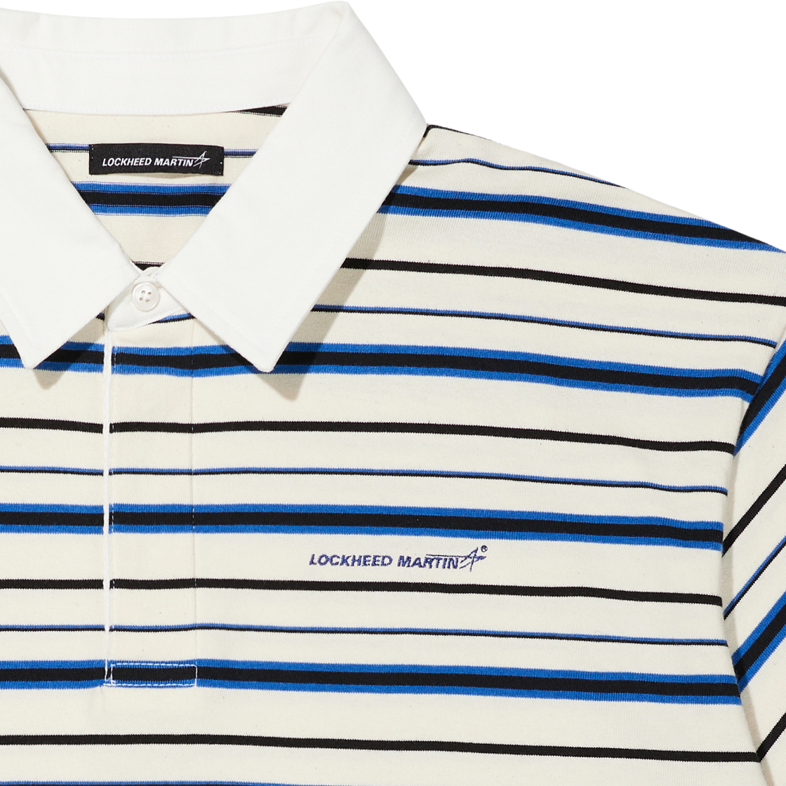 록히드마틴 스트라이프 폴로 티 오프화이트(LOCKHEED MARTIN Stripe Polo Tee Off White) - 3