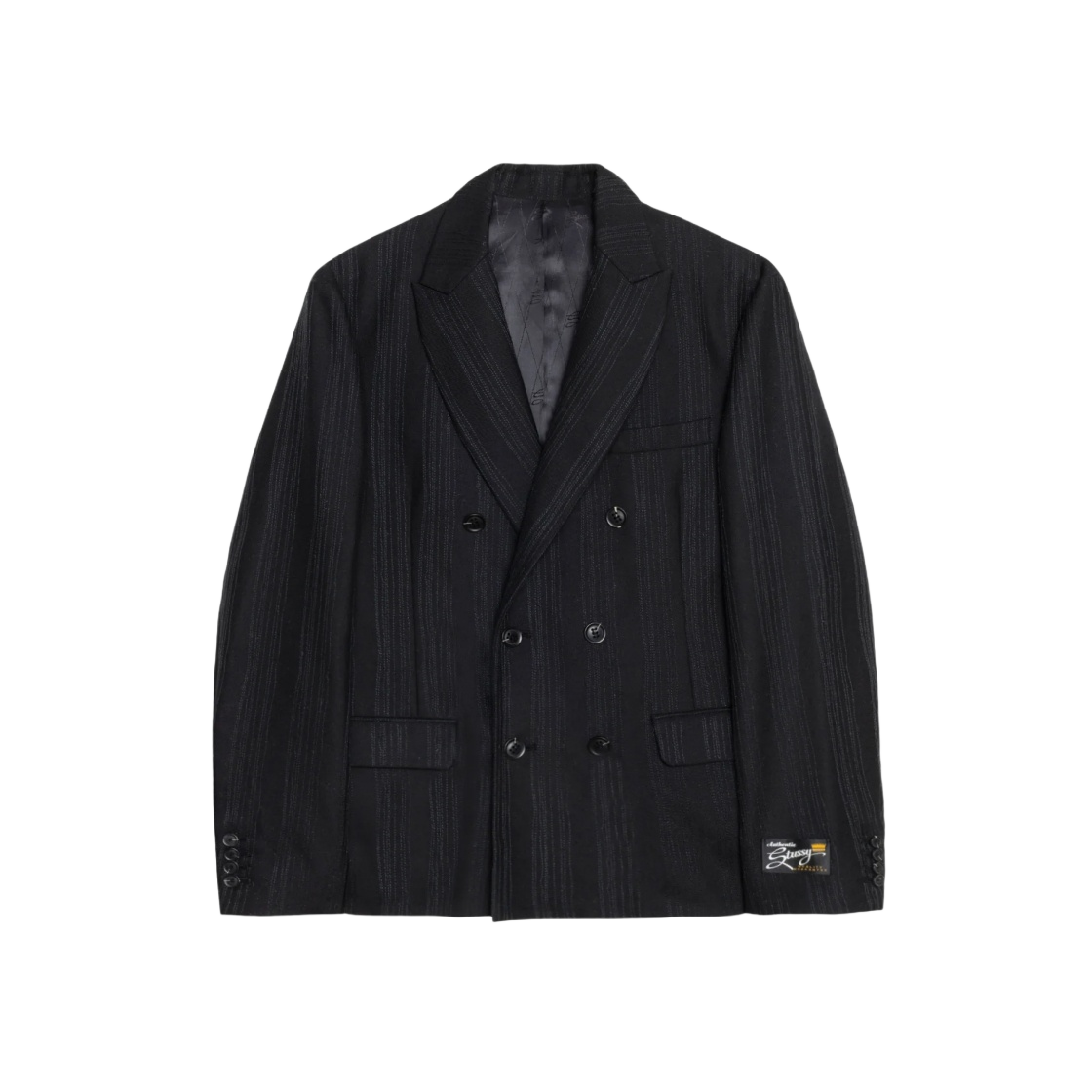 Buy Stussy Stitch Stripe Double Breasted Blazer 'Black