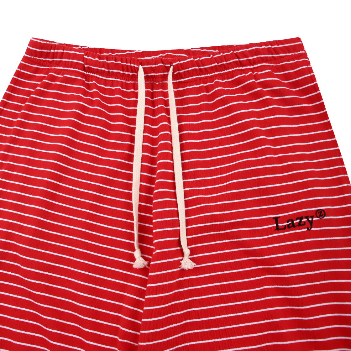 레이지지 코지 레이지 스트라이프 와이드 스웻팬츠 레드(Lazyz Cozy Lazy Stripe Wide Sweatpants Red) - 2