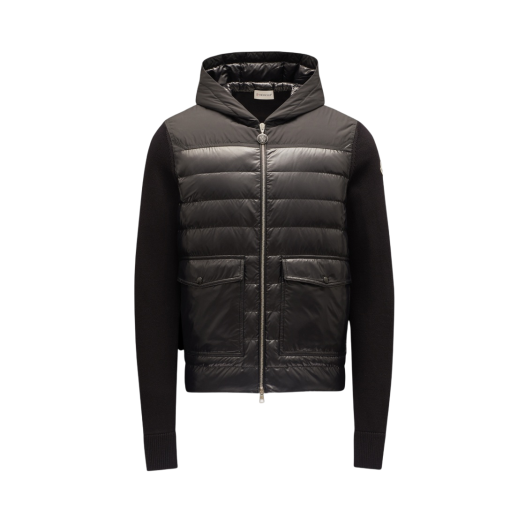 Moncler Padded Hooded Cardigan Black - 22SS