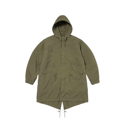 스투시 나이코 프린티드 피쉬테일 파카 올리브 | Stussy | KREAM