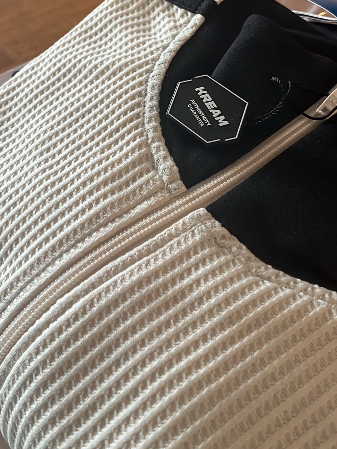 Adidas Waffle Beckenbauer Track Top Wonder White - KR Sizing 착용 스타일 - 2