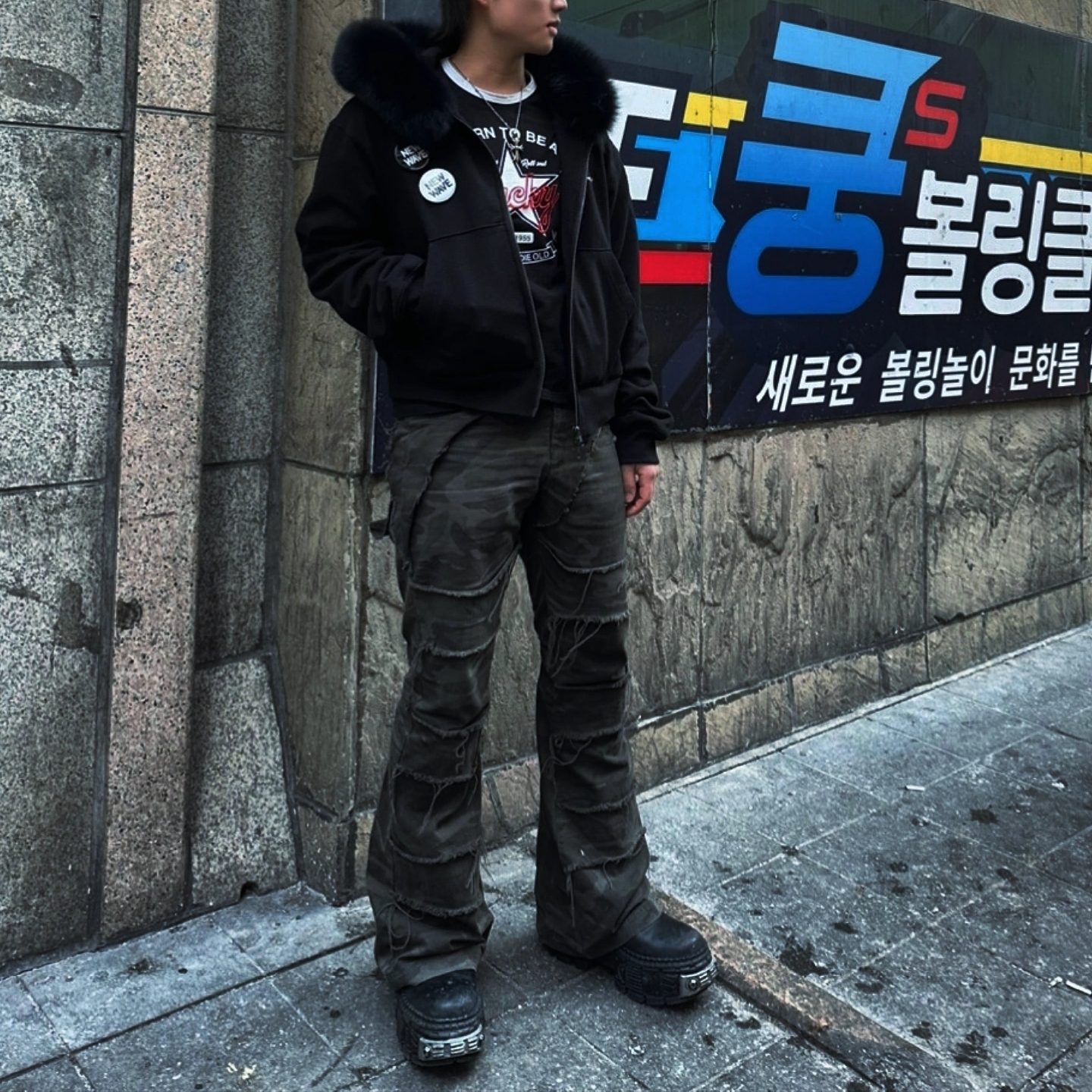 New Rock x Jaded London Scar Reactor Boots Black, New Rock x Jaded London Decay Tower Ankle Boots Black 착용 스타일