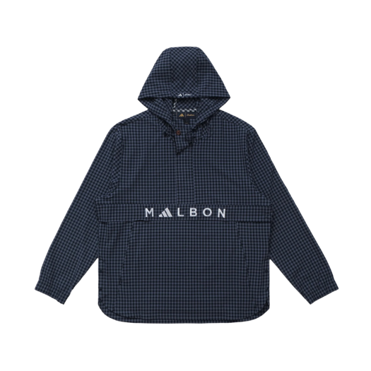 Malbon Golf x Adidas 1/2 Zip Anorak Hoodie Collegiate Navy
