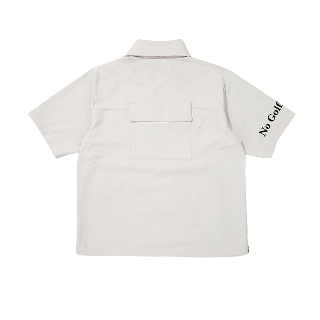 - Malbon Golf Malbon Short Seeved Anorak Jacket Light Grey - #2